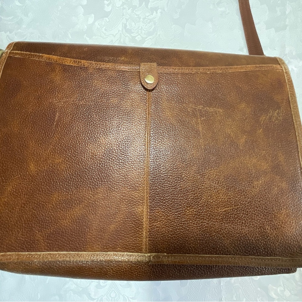 Ameri Leather Briefcase Satchel Messenger Laptop … - image 3